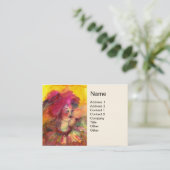 CARTE DE VISITE CLOWN ROSE (Debout devant)