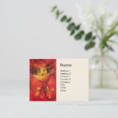 CARTE DE VISITE CLOWN ROUGE (Debout devant)