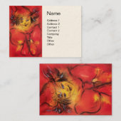 CARTE DE VISITE CLOWN ROUGE (Devant / Derrière)