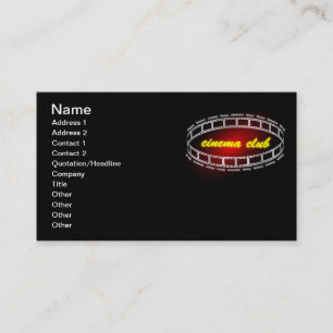 Carte De Visite Club cinéma