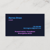 Carte De Visite Club Coach Boxe (Dos)