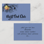 Carte De Visite Club de couche-tard (Devant / Derrière)