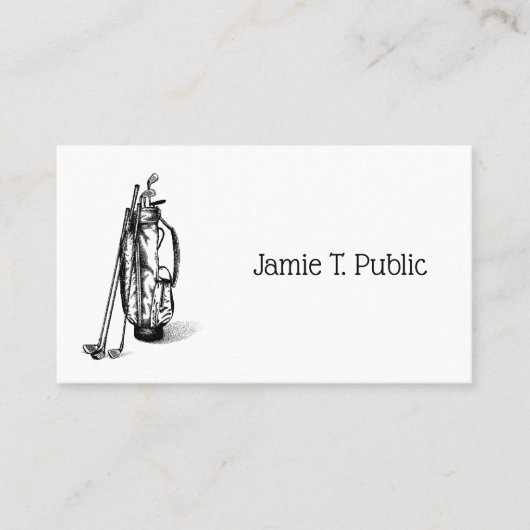 Carte De Visite Club de golf Golf Bag (Devant)