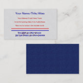 CARTE DE VISITE CLUB DE PERVERTI (Devant / Derrière)