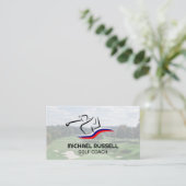 Carte De Visite Club de swing de golfer | Golf Course (Debout devant)