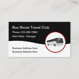 Carte De Visite Club de voyage en autocar