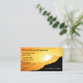 Carte De Visite Club De Voyage Et Agent Expert (Debout devant)