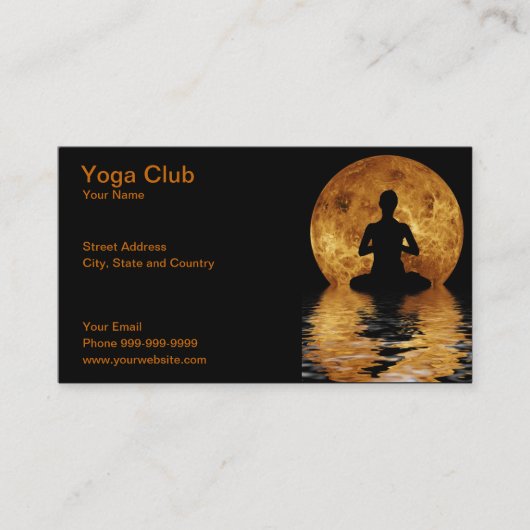 Carte De Visite club de yoga (Devant)