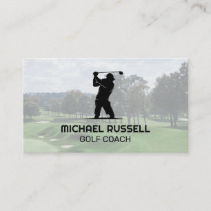 Carte De Visite Clubs de golf et balle   Sports   Athlète