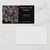 Carte De Visite Cluster Carborundum Gemstone Mineral (Devant / Derrière)