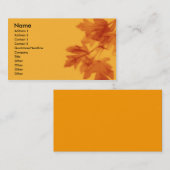 Carte De Visite Cluster d'automne (Devant / Derrière)