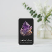 Carte De Visite Cluster de cristal d'améthyste (Debout devant)