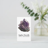 Carte De Visite Cluster de cristal d'Améthyste (Debout devant)