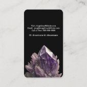 Carte De Visite Cluster de cristal d'Améthyste (Dos)