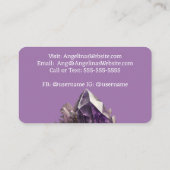 Carte De Visite Cluster de cristal d'Améthyste (Dos)