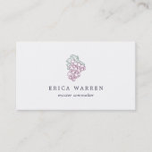 Carte De Visite Cluster de raisins | Sommelier ou industrie vinico (Devant)