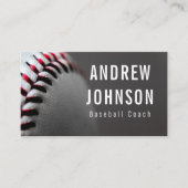 Carte De Visite Coach Baseball Ajouter Votre Nom Team Player Moder (Devant)