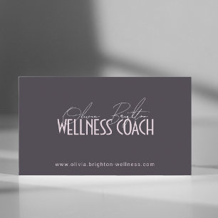 Carte De Visite Coach de Bien-être Professionnel Moderne de Luxe
