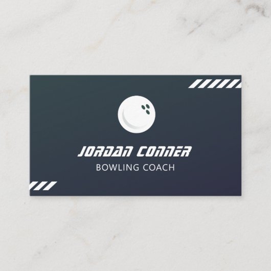 Carte De Visite Coach de Bowling (Devant)