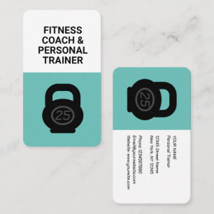 Carte De Visite coach de fitness moderne entraîneur personnel kett