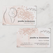 Carte De Visite Coach de naissance Doula enceinte (Devant / Derrière)