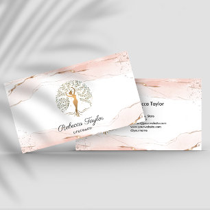 Carte De Visite coach de vie arbre de vie thérapeute guérisseur bi