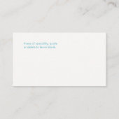 Carte De Visite Coach de vie et médecine intégrative (Dos)