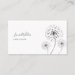 Carte De Visite Coach de vie Fleurs dessinées à la main