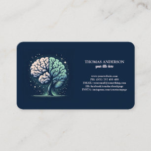 Carte De Visite Coach de vie moderne arbre de vie bien-être
