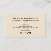 Carte De Visite Coach de vie moderne de Retro Eleved Peaks (Dos)