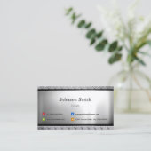 Carte De Visite Coach - Design Platinum Look (Debout devant)