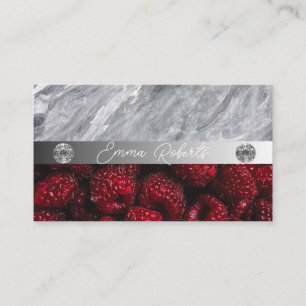 Carte de visite Coach Diamant Rose Marbre Argent