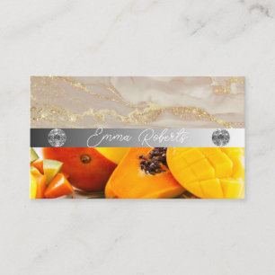 Carte de visite Coach Diamant Rose Marbre Argent