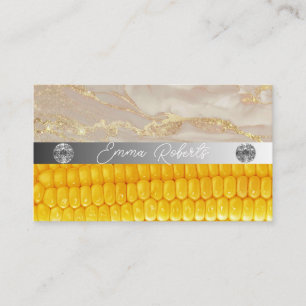 Carte de visite Coach Diamant Rose Marbre Argent