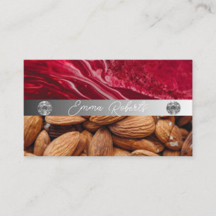 Carte de visite Coach Diamant Rose Marbre Argent