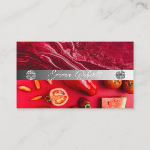 Carte de visite Coach Diamant Rose Marbre Argent