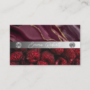 Carte de visite Coach Diamant Rose Marbre Argent