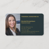 Carte De Visite Coach financier Professional Forest Green (Devant)