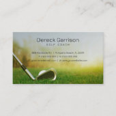 Carte De Visite Coach golf | Cours d'instructeur professionnel de (Devant)