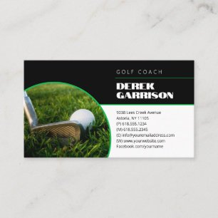 Carte De Visite Coach golf Cours d'instructeur professionnel de