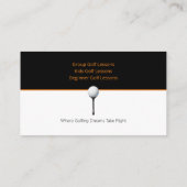 Carte De Visite Coach golf | Cours d'instructeur professionnel de  (Dos)