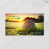 Carte De Visite Coach golf | Instructeur professionnel de golf (Devant)