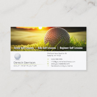 Carte De Visite Coach golf | Instructeur professionnel de golf
