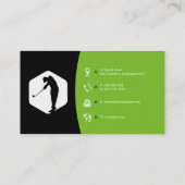 Carte De Visite Coach golf | Leçons de pratique de formateur (Dos)