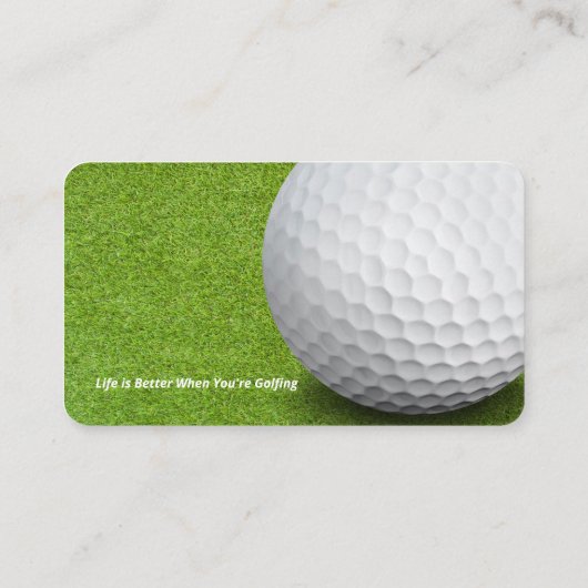Carte De Visite Coach golf | Sport (Dos)