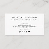 Carte De Visite Coach, méditation, Tranquillité du milieu du siècl (Dos)