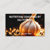 Carte De Visite Coach nutritif QR personnalisé (Devant)