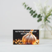 Carte De Visite Coach nutritif QR personnalisé (Debout devant)