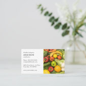 Carte De Visite Coach nutritionniste végétal classique (Debout devant)