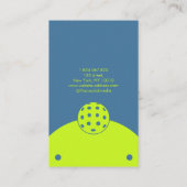 Carte De Visite Coach Pickleball Jaune (Dos)